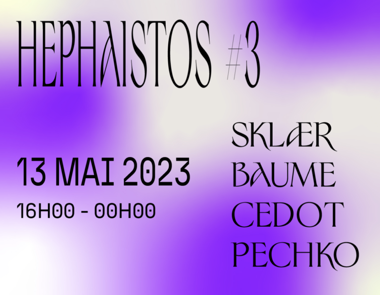 Hephaïstos #3 : dj-sets & friperie